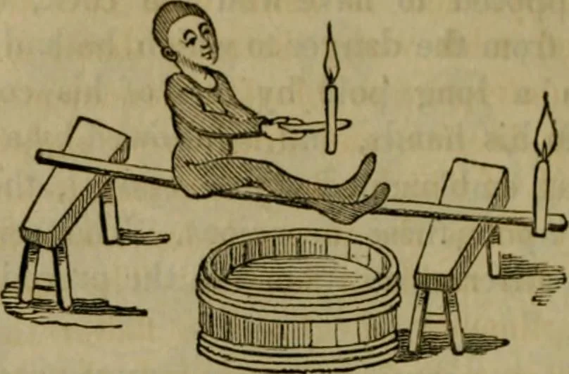 An illustration from The sports and pastimes of the people of England : including the rural and domestic recreations, May games, mummeries, shows, processions, pageants, and pompous spectacles, from the earliest period to the present time, 1830, leaf 467