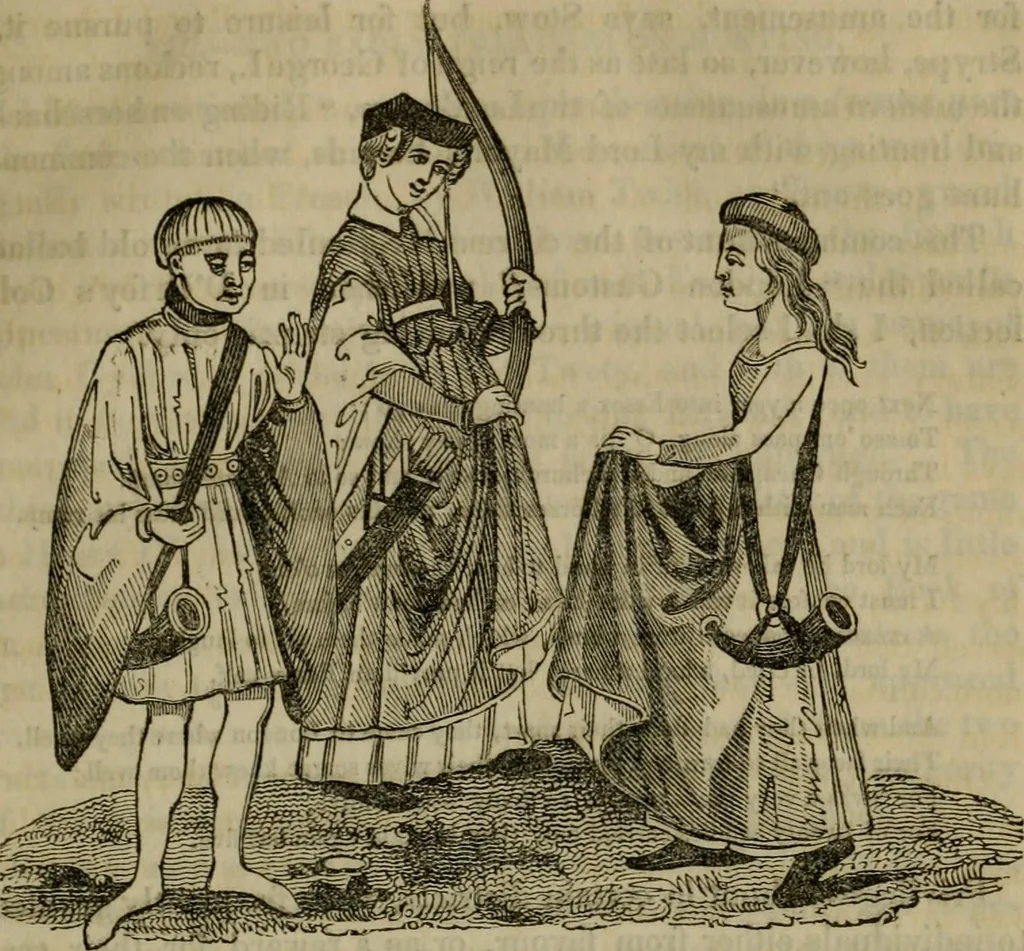 An illustration from The sports and pastimes of the people of England : including the rural and domestic recreations, May games, mummeries, shows, processions, pageants, and pompous spectacles, from the earliest period to the present time, 1830, leaf 86