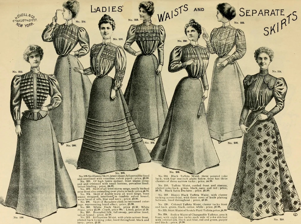 An illustration from Spring & summer fashion catalogue., 1898, leaf 12