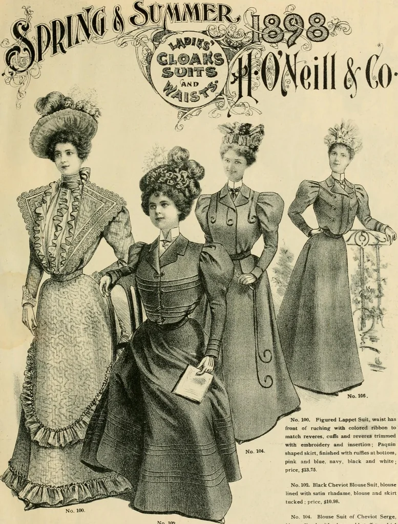 An illustration from Spring & summer fashion catalogue., 1898, leaf 4