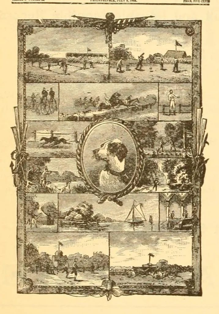 An illustration from The Springfield wheelmen's gazette, 1883, leaf 338