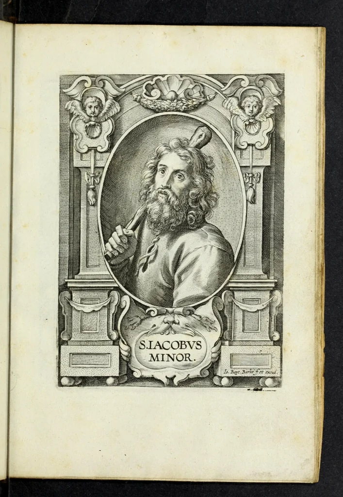 An illustration from SS. apostolorum et evangelistarum icones cum suis parergis a Theodoro VanLonto, delineatae, 1620, leaf 31