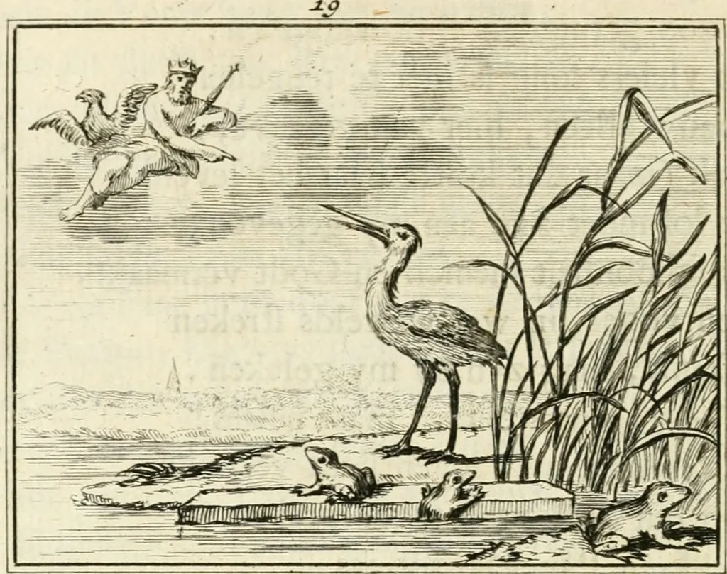 An illustration from Staat- en zedekundige zinneprenten, of, Leerzame fabelen, 1731, leaf 111