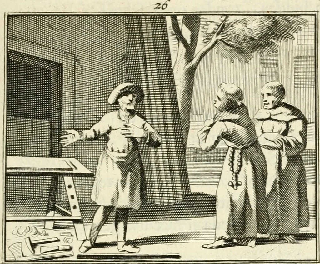 An illustration from Staat- en zedekundige zinneprenten, of, Leerzame fabelen, 1731, leaf 134