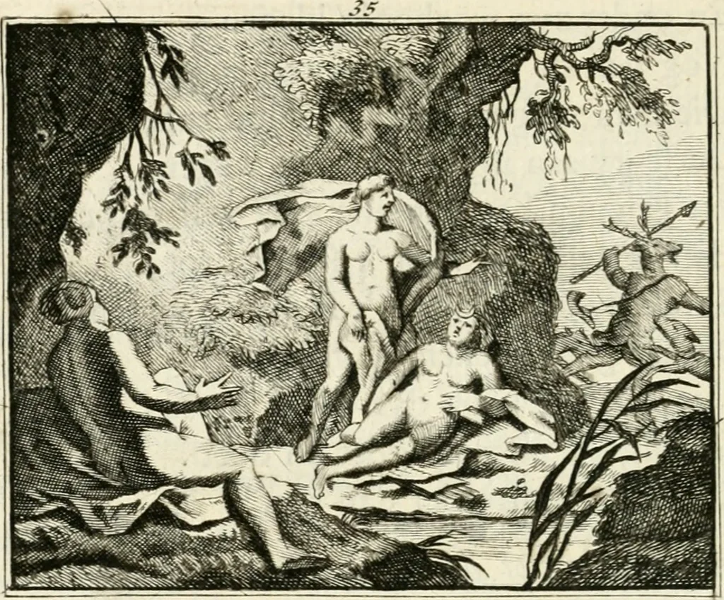 An illustration from Staat- en zedekundige zinneprenten, of, Leerzame fabelen, 1731, leaf 161
