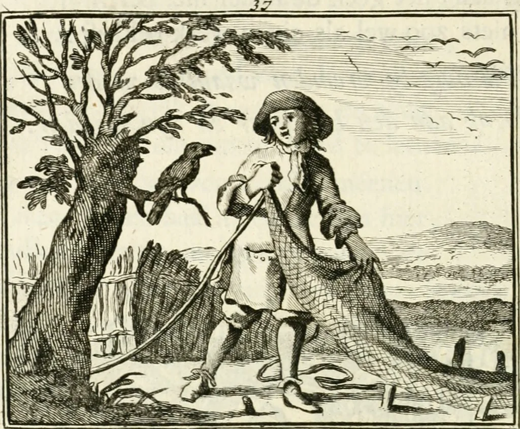 An illustration from Staat- en zedekundige zinneprenten, of, Leerzame fabelen, 1731, leaf 169