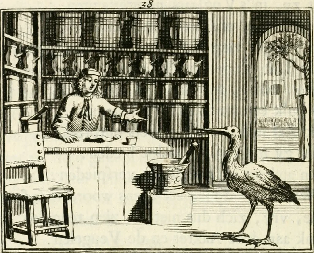 An illustration from Staat- en zedekundige zinneprenten, of, Leerzame fabelen, 1731, leaf 173