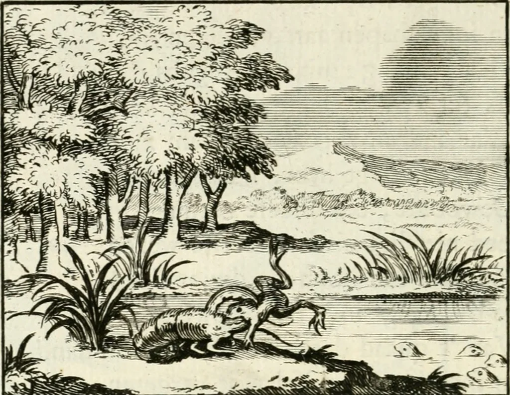 An illustration from Staat- en zedekundige zinneprenten, of, Leerzame fabelen, 1731, leaf 175