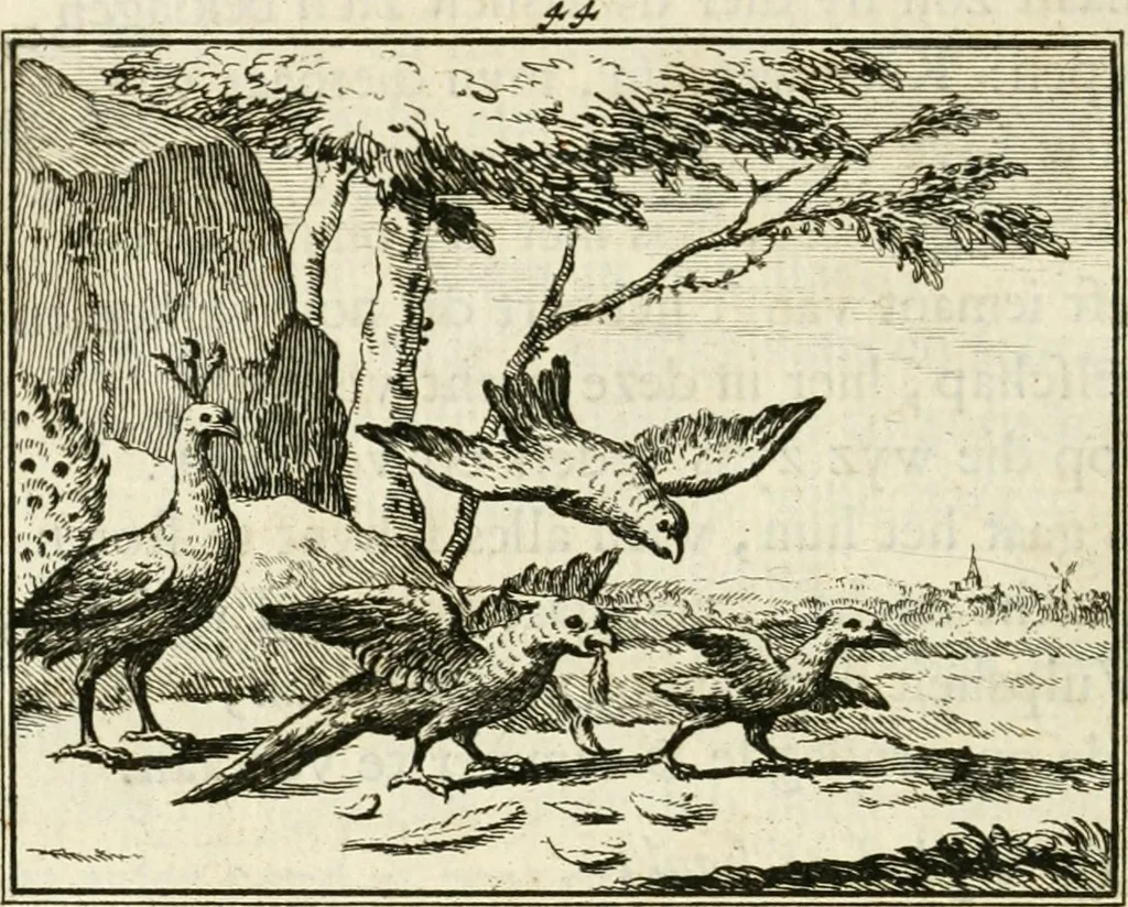 An illustration from Staat- en zedekundige zinneprenten, of, Leerzame fabelen, 1731, leaf 191