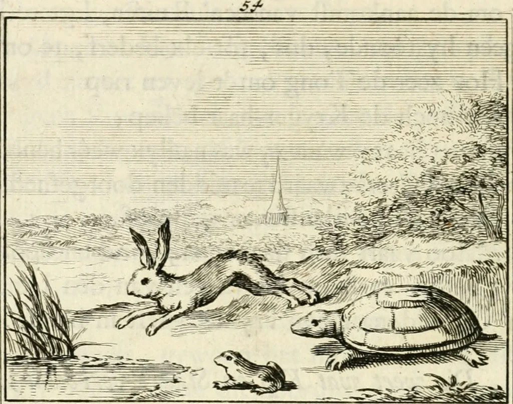 An illustration from Staat- en zedekundige zinneprenten, of, Leerzame fabelen, 1731, leaf 221
