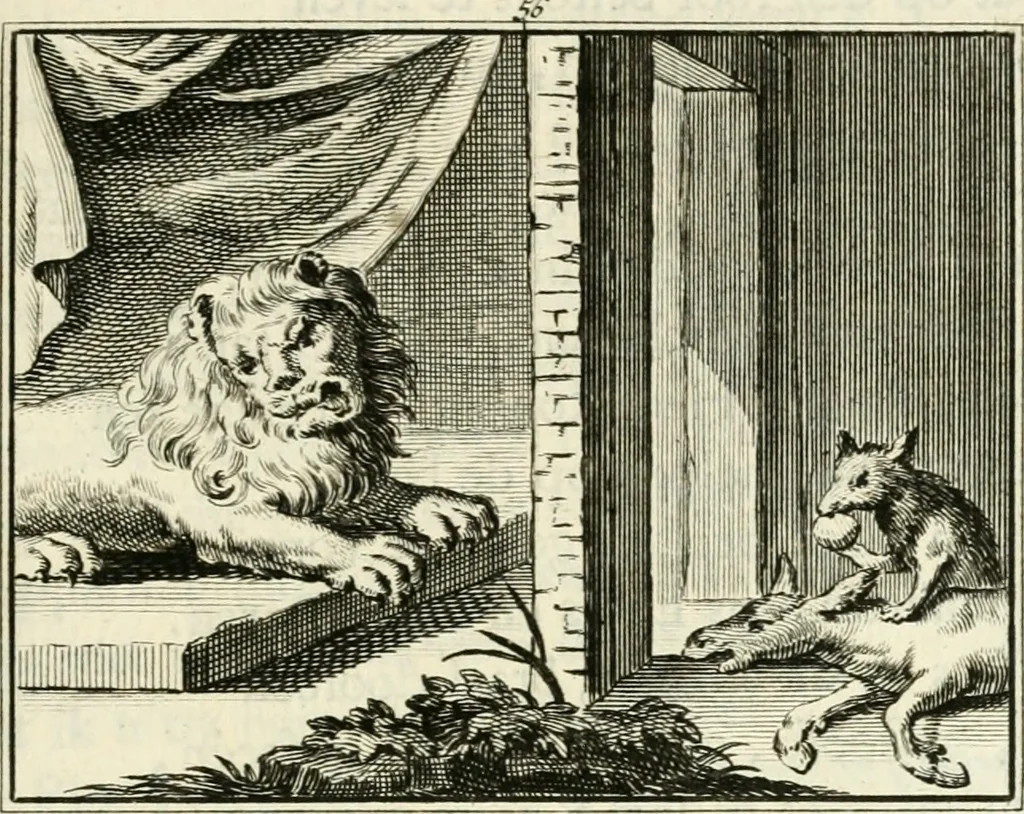 An illustration from Staat- en zedekundige zinneprenten, of, Leerzame fabelen, 1731, leaf 228