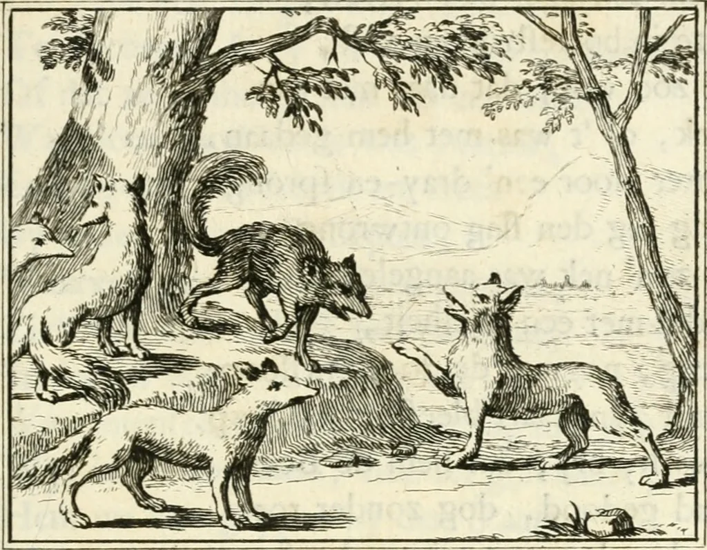 An illustration from Staat- en zedekundige zinneprenten, of, Leerzame fabelen, 1731, leaf 250