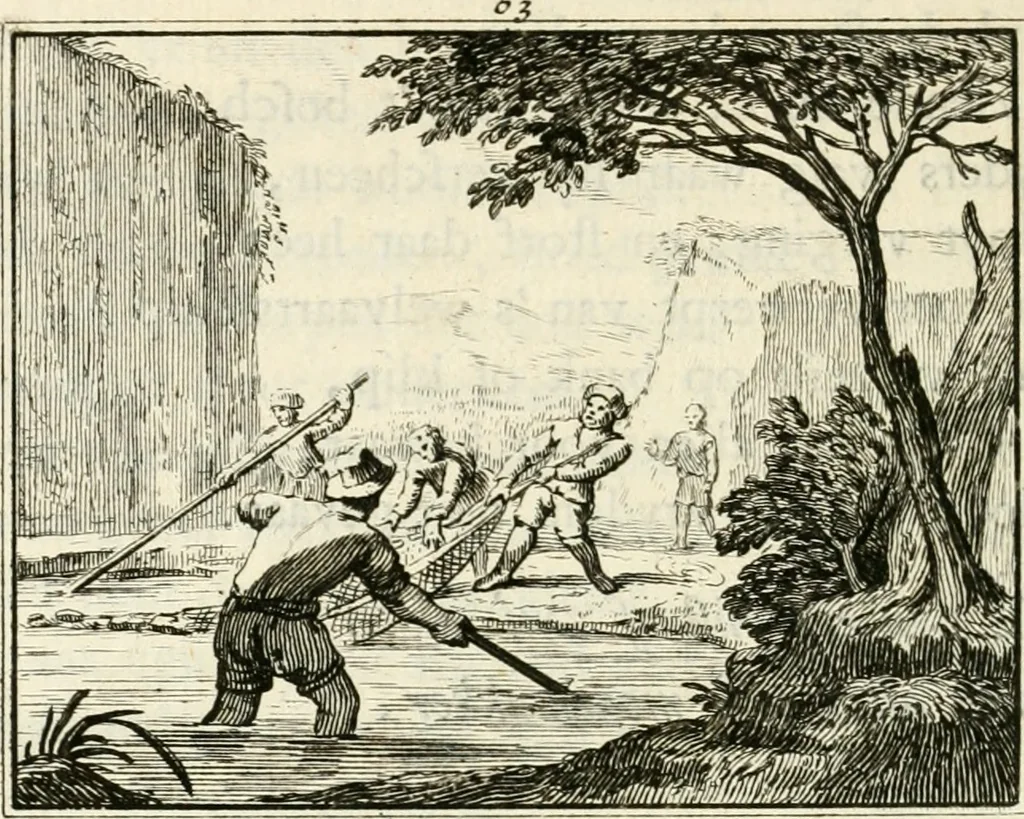 An illustration from Staat- en zedekundige zinneprenten, of, Leerzame fabelen, 1731, leaf 255