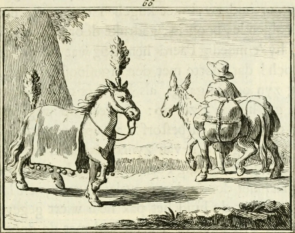 An illustration from Staat- en zedekundige zinneprenten, of, Leerzame fabelen, 1731, leaf 262