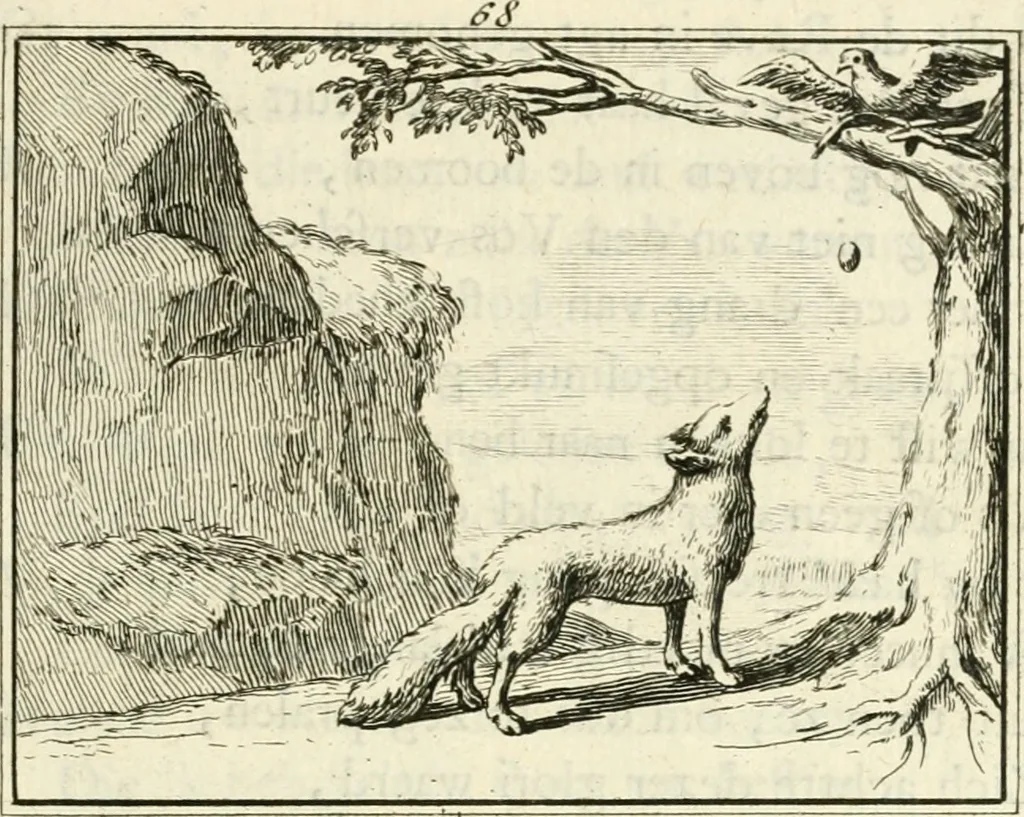 An illustration from Staat- en zedekundige zinneprenten, of, Leerzame fabelen, 1731, leaf 266