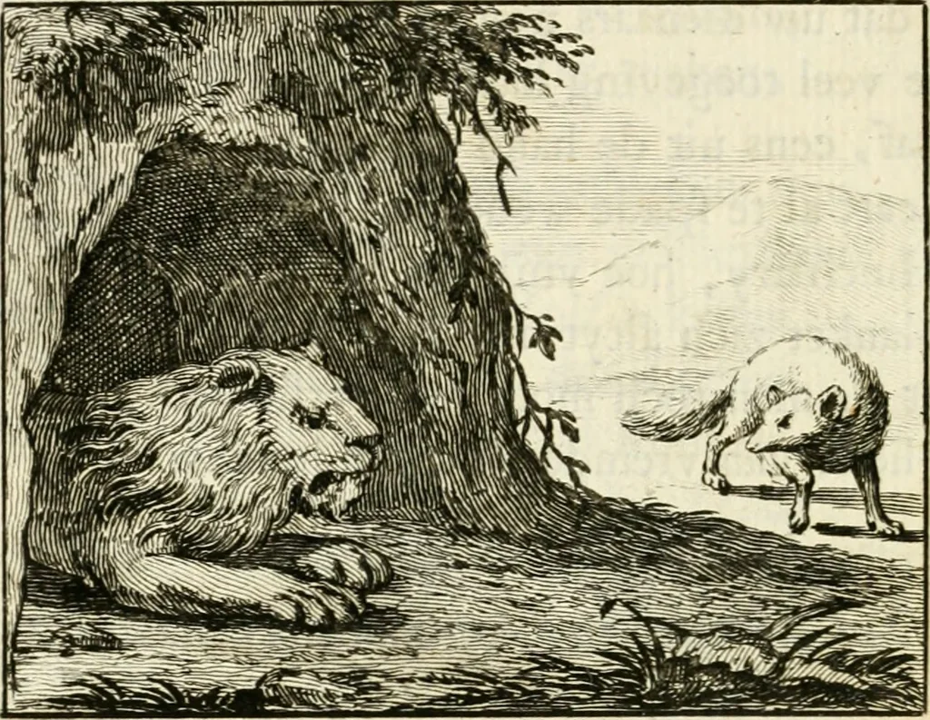An illustration from Staat- en zedekundige zinneprenten, of, Leerzame fabelen, 1731, leaf 275