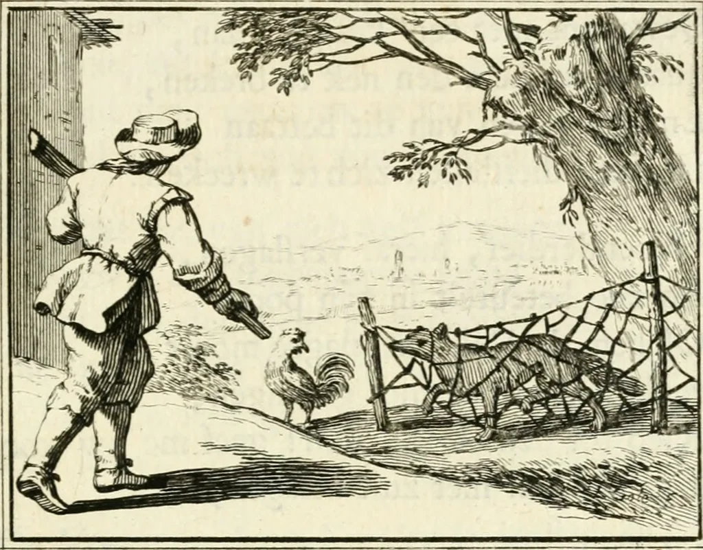 An illustration from Staat- en zedekundige zinneprenten, of, Leerzame fabelen, 1731, leaf 278