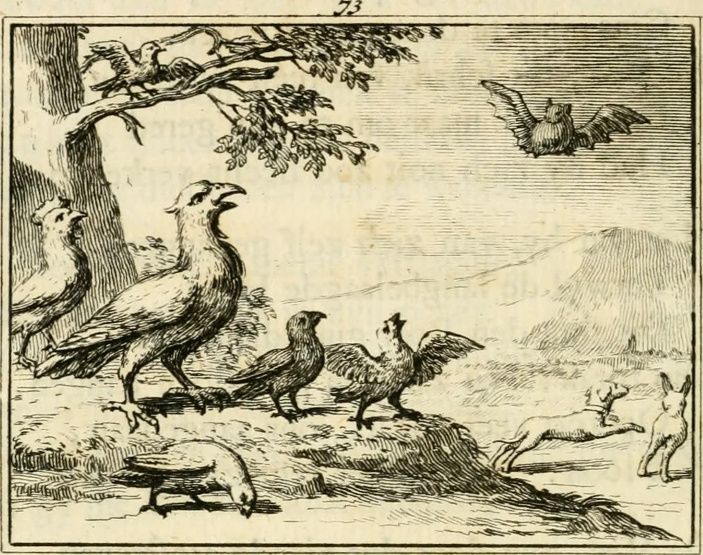 An illustration from Staat- en zedekundige zinneprenten, of, Leerzame fabelen, 1731, leaf 281