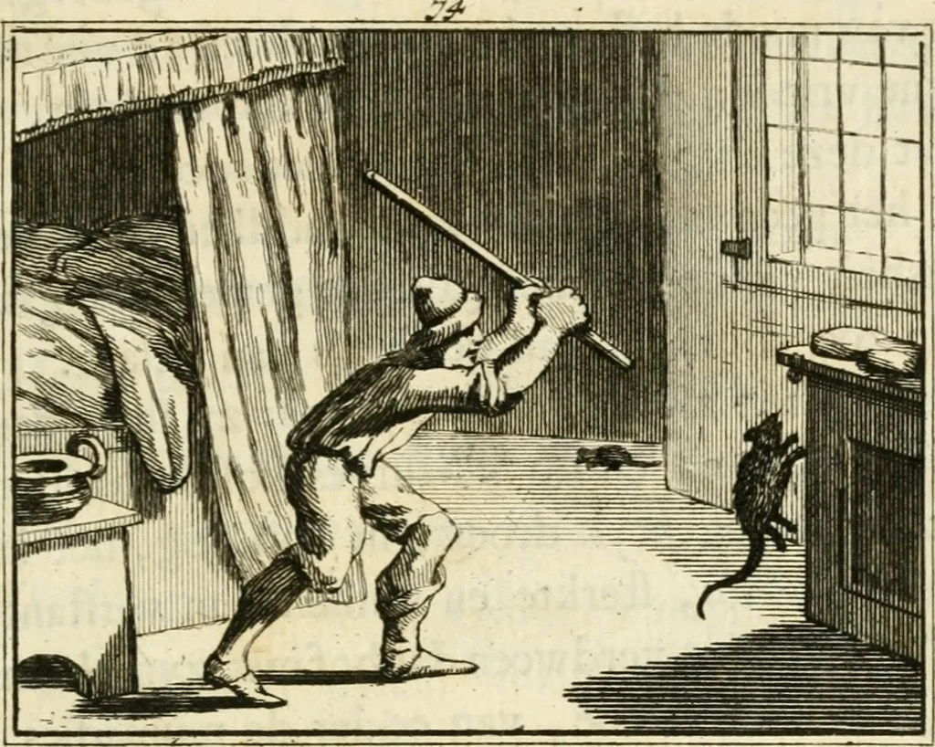 An illustration from Staat- en zedekundige zinneprenten, of, Leerzame fabelen, 1731, leaf 284