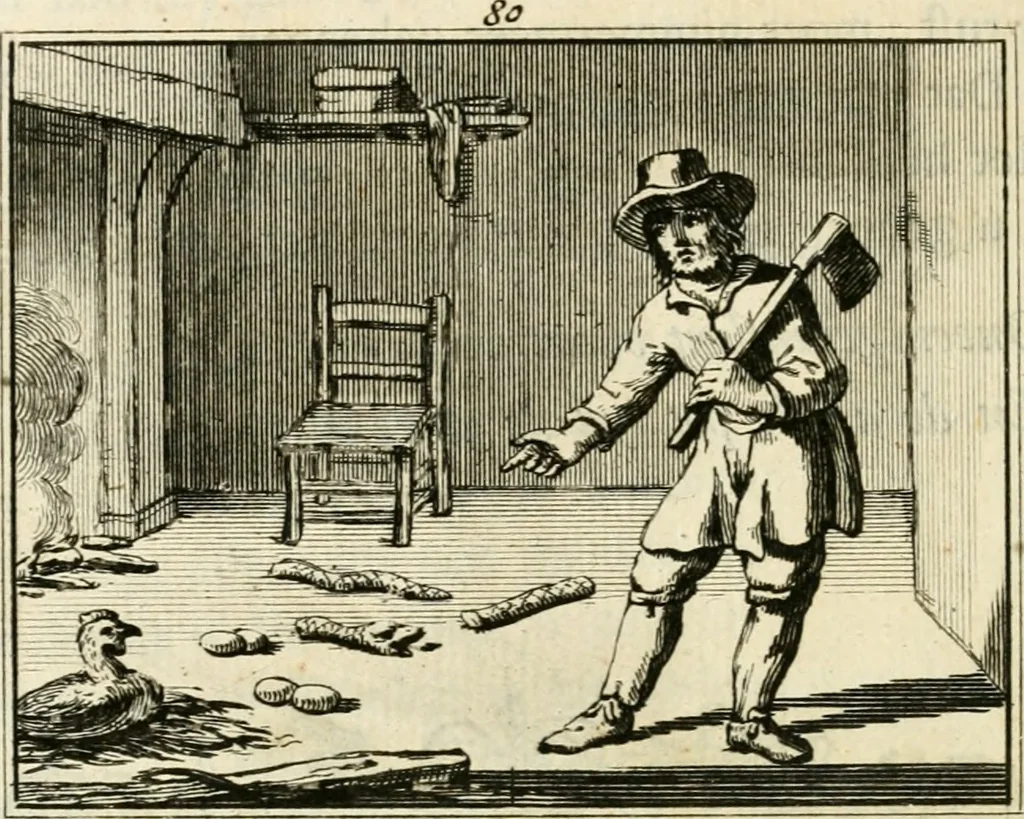 An illustration from Staat- en zedekundige zinneprenten, of, Leerzame fabelen, 1731, leaf 301