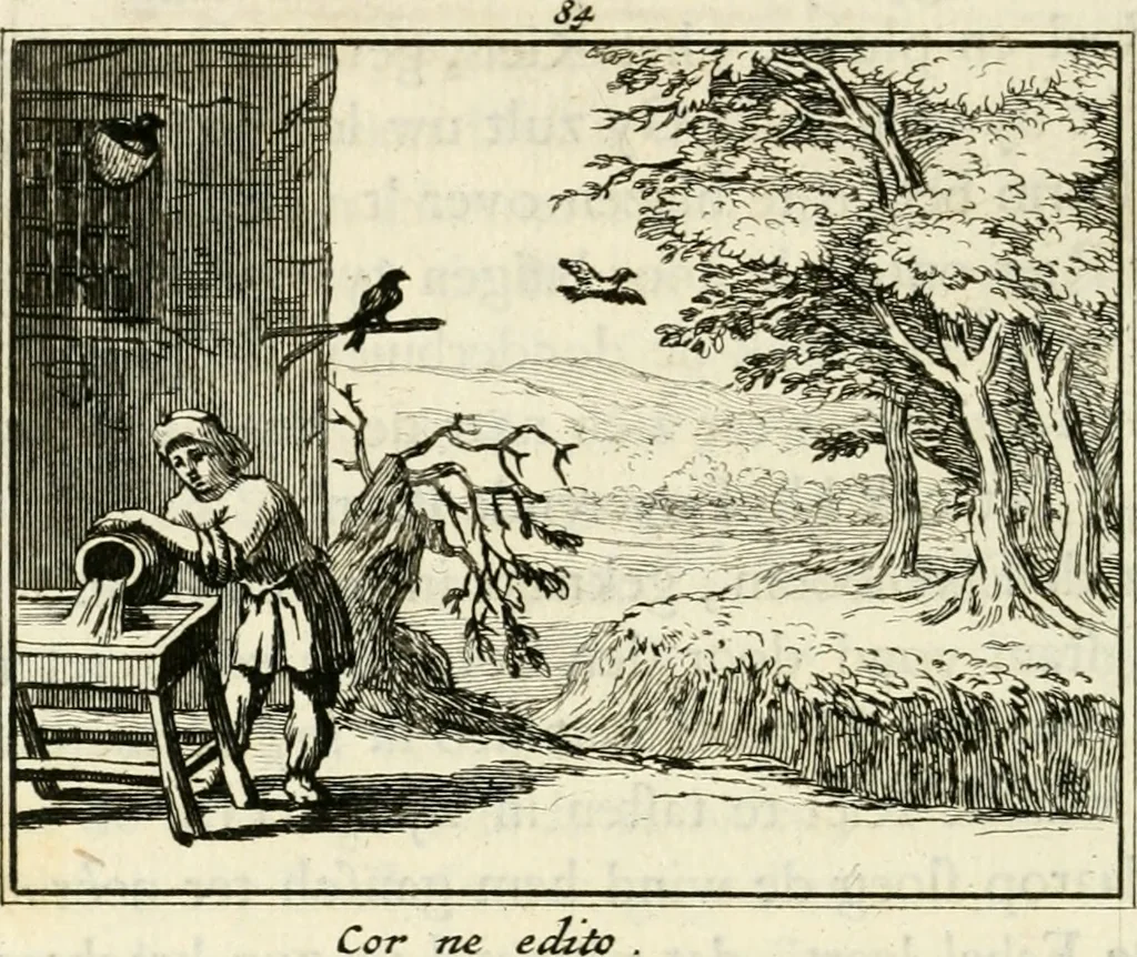 An illustration from Staat- en zedekundige zinneprenten, of, Leerzame fabelen, 1731, leaf 313