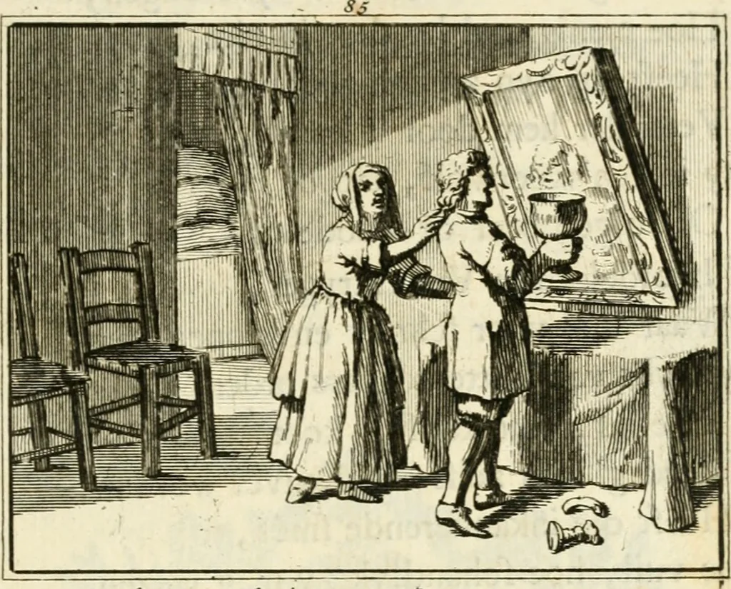 An illustration from Staat- en zedekundige zinneprenten, of, Leerzame fabelen, 1731, leaf 316