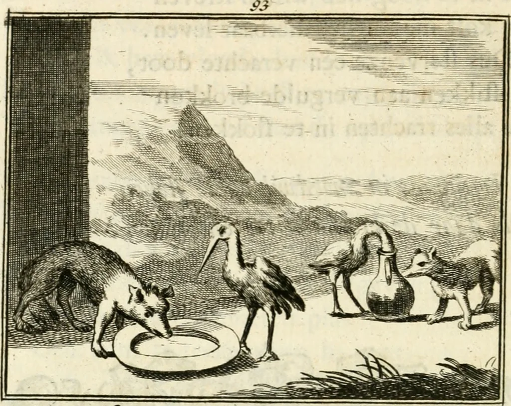 An illustration from Staat- en zedekundige zinneprenten, of, Leerzame fabelen, 1731, leaf 341