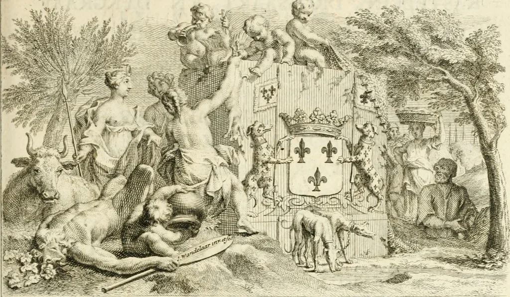 An illustration from Staat- en zedekundige zinneprenten, of, Leerzame fabelen, 1731, leaf 8