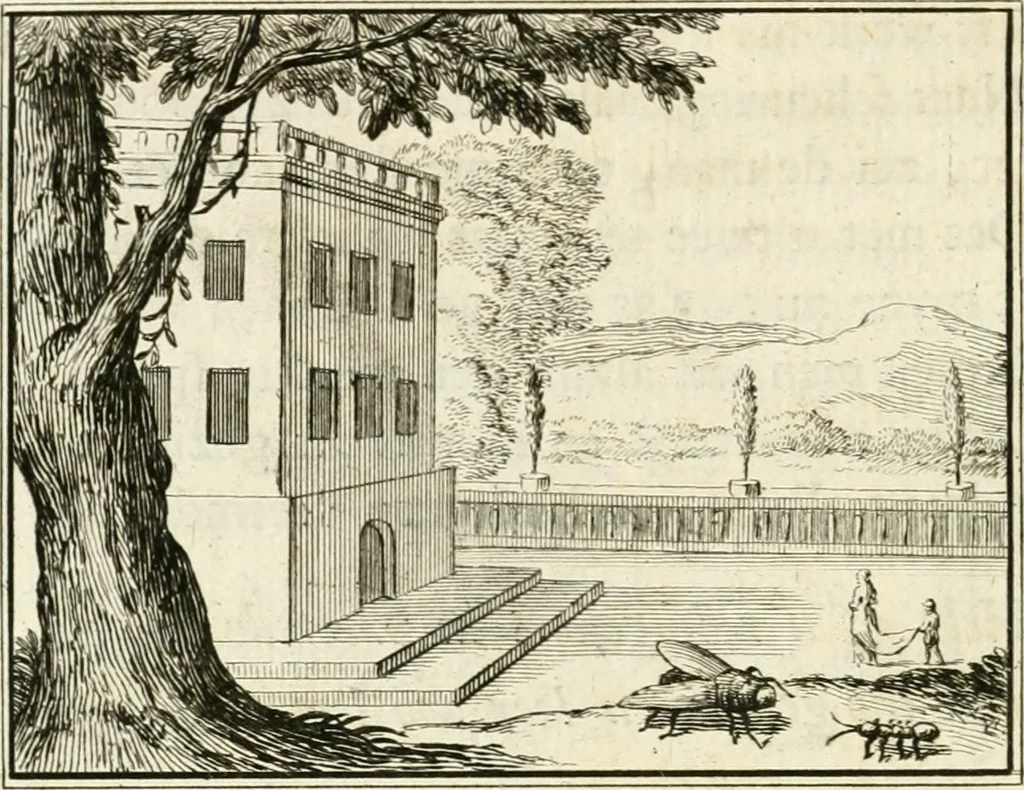 An illustration from Staat- en zedekundige zinneprenten, of, Leerzame fabelen, 1731, leaf 81