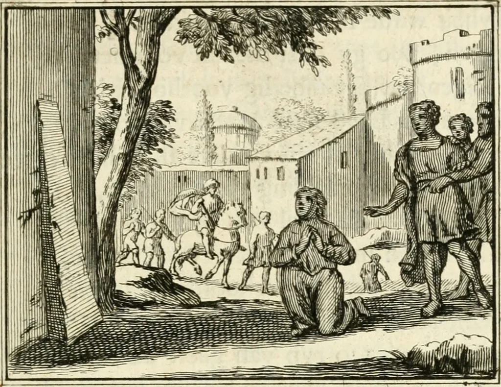 An illustration from Staat- en zedekundige zinneprenten, of, Leerzame fabelen, 1731, leaf 88