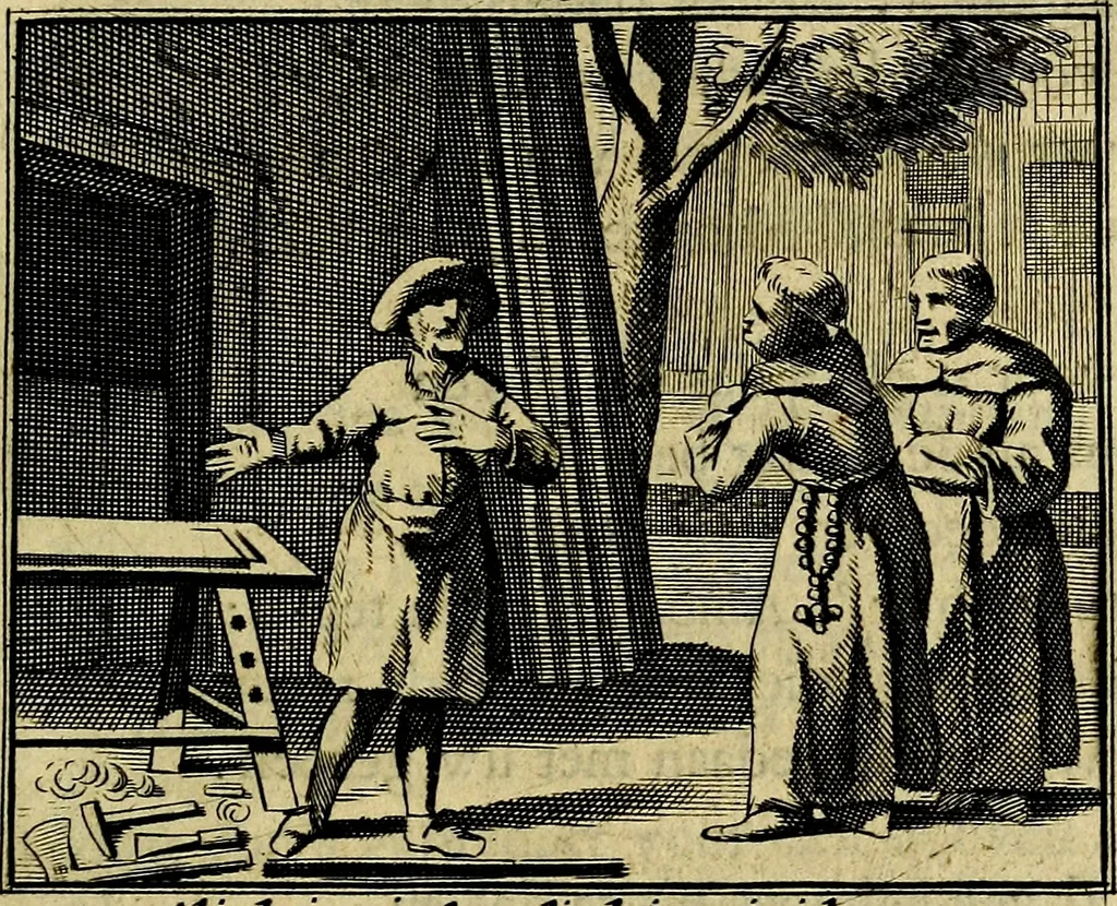 An illustration from Staat- en zedekundige zinneprenten, of, Leerzame fabelen : die van den Heere La Court speelswyze, 1731, leaf 134