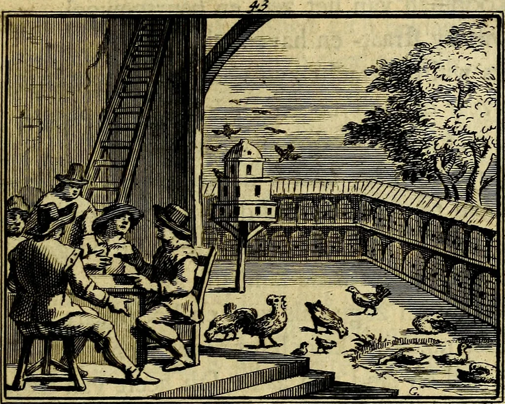 An illustration from Staat- en zedekundige zinneprenten, of, Leerzame fabelen : die van den Heere La Court speelswyze, 1731, leaf 188