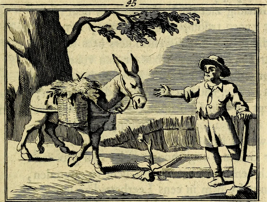 An illustration from Staat- en zedekundige zinneprenten, of, Leerzame fabelen : die van den Heere La Court speelswyze, 1731, leaf 194