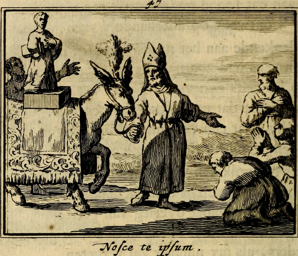 An illustration from Staat- en zedekundige zinneprenten, of, Leerzame fabelen : die van den Heere La Court speelswyze, 1731, leaf 199