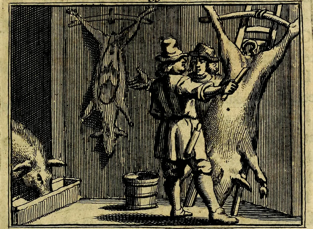 An illustration from Staat- en zedekundige zinneprenten, of, Leerzame fabelen : die van den Heere La Court speelswyze, 1731, leaf 224