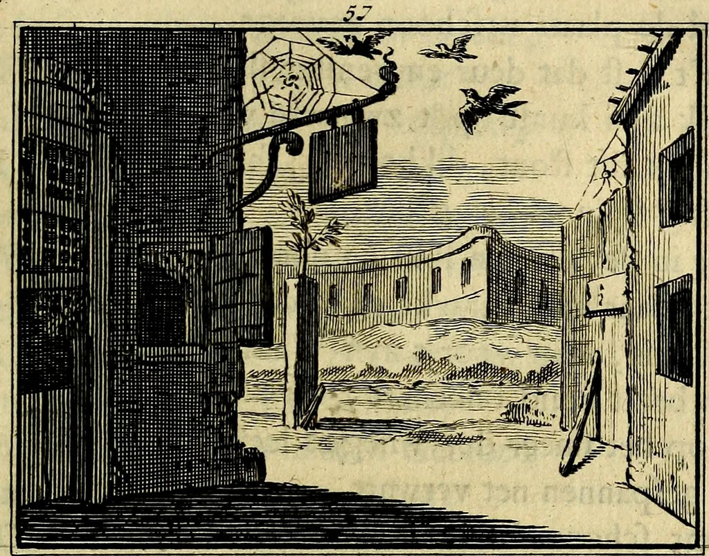 An illustration from Staat- en zedekundige zinneprenten, of, Leerzame fabelen : die van den Heere La Court speelswyze, 1731, leaf 234
