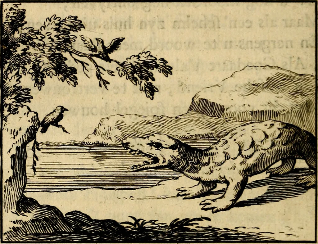 An illustration from Staat- en zedekundige zinneprenten, of, Leerzame fabelen : die van den Heere La Court speelswyze, 1731, leaf 247