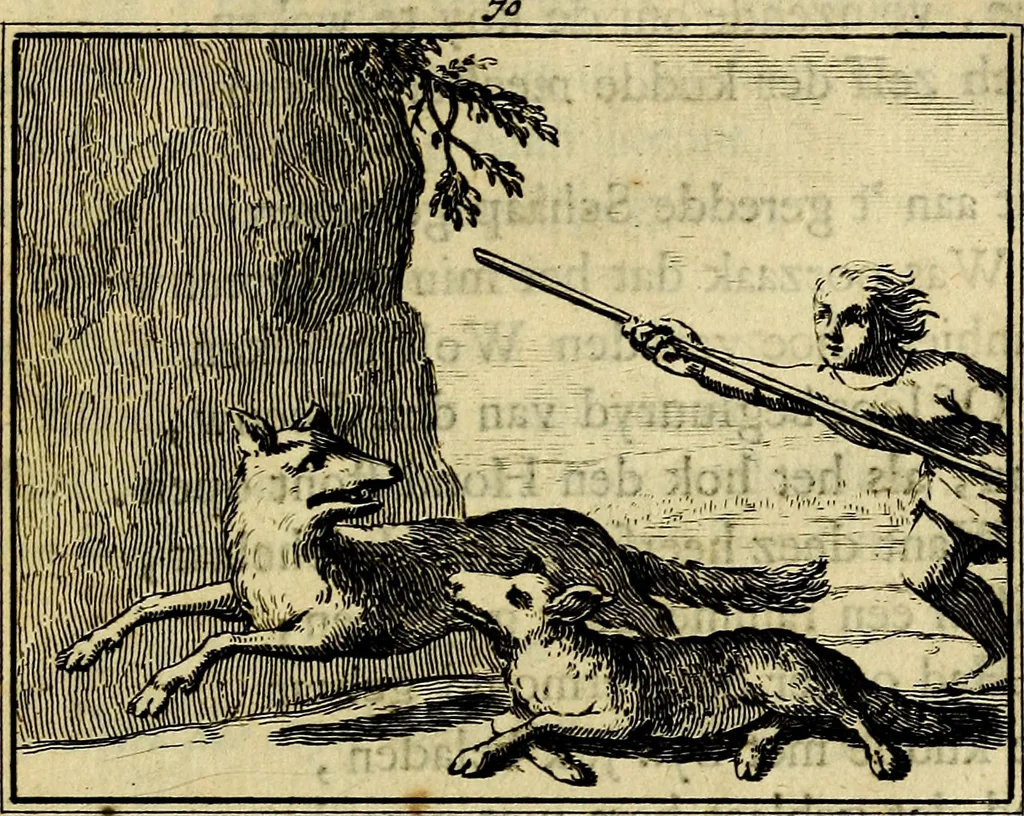 An illustration from Staat- en zedekundige zinneprenten, of, Leerzame fabelen : die van den Heere La Court speelswyze, 1731, leaf 272