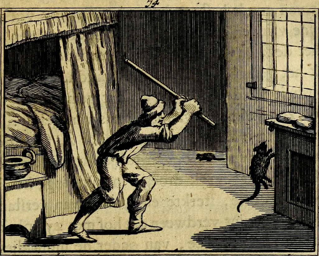 An illustration from Staat- en zedekundige zinneprenten, of, Leerzame fabelen : die van den Heere La Court speelswyze, 1731, leaf 284