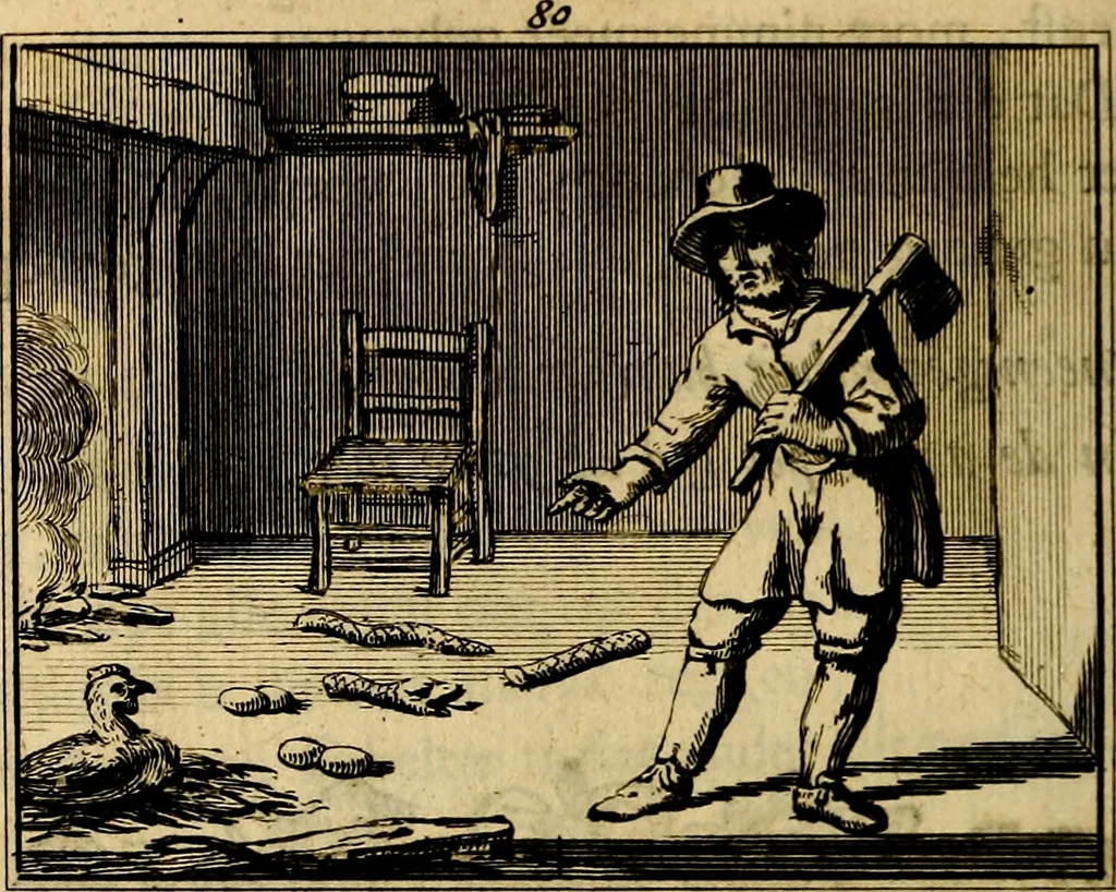 An illustration from Staat- en zedekundige zinneprenten, of, Leerzame fabelen : die van den Heere La Court speelswyze, 1731, leaf 301