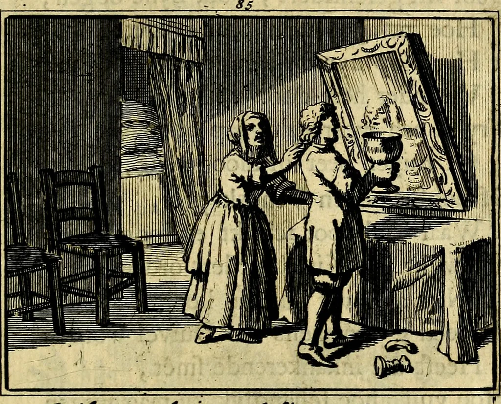 An illustration from Staat- en zedekundige zinneprenten, of, Leerzame fabelen : die van den Heere La Court speelswyze, 1731, leaf 316