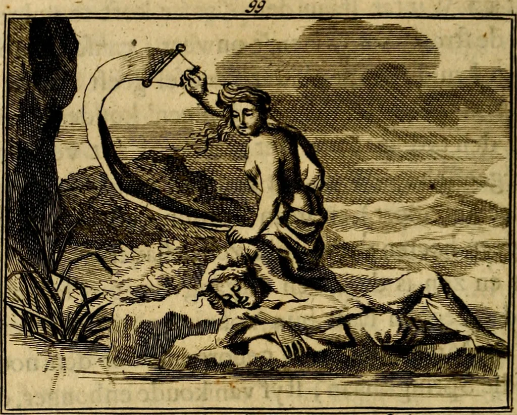 An illustration from Staat- en zedekundige zinneprenten, of, Leerzame fabelen : die van den Heere La Court speelswyze, 1731, leaf 359