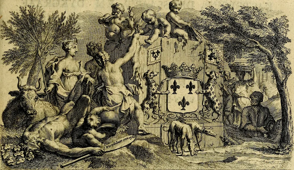 An illustration from Staat- en zedekundige zinneprenten, of, Leerzame fabelen : die van den Heere La Court speelswyze, 1731, leaf 8