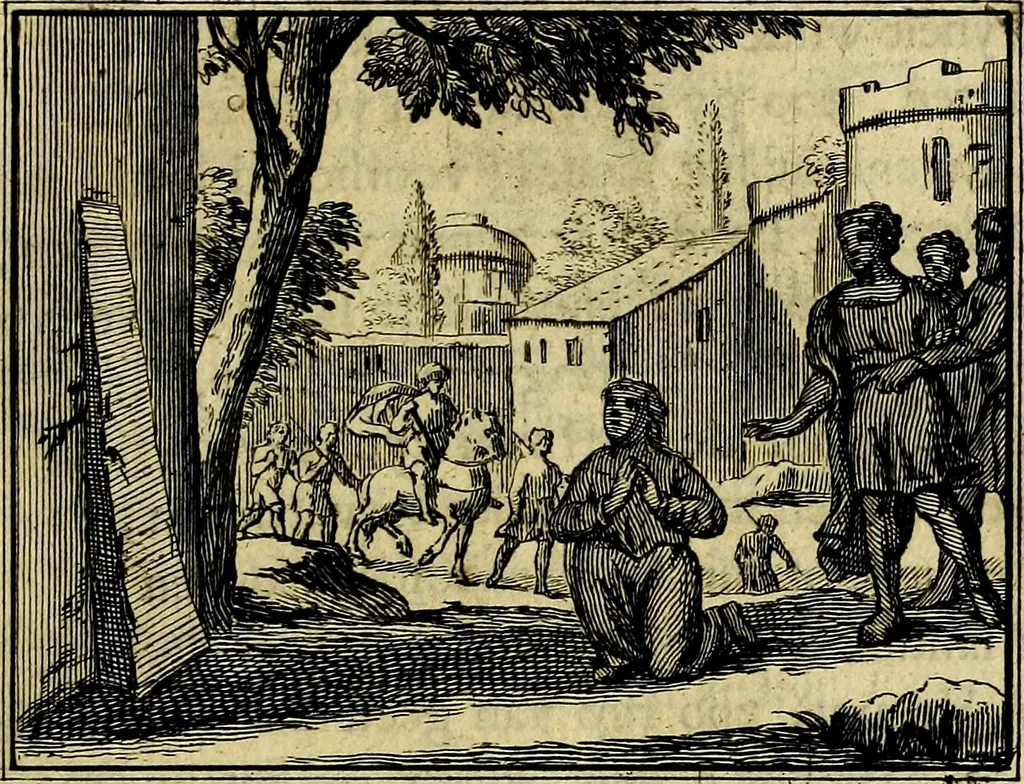 An illustration from Staat- en zedekundige zinneprenten, of, Leerzame fabelen : die van den Heere La Court speelswyze, 1731, leaf 88