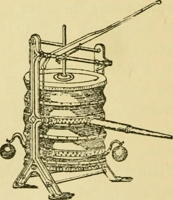 An illustration from Stable building and stable fitting : a handbook for the use of architects, builders, and horse owners, 1891, leaf 103