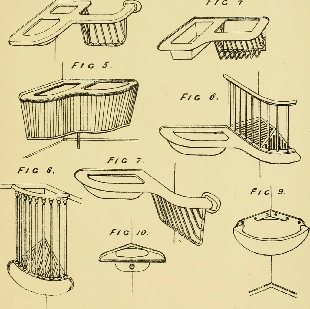 An illustration from Stable building and stable fitting : a handbook for the use of architects, builders, and horse owners, 1891, leaf 168