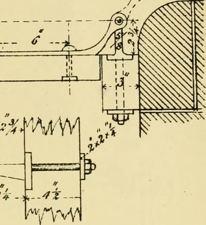 An illustration from Stable building and stable fitting : a handbook for the use of architects, builders, and horse owners, 1891, leaf 178