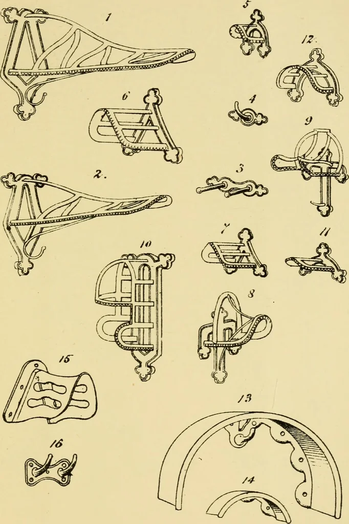 An illustration from Stable building and stable fitting : a handbook for the use of architects, builders, and horse owners, 1891, leaf 180