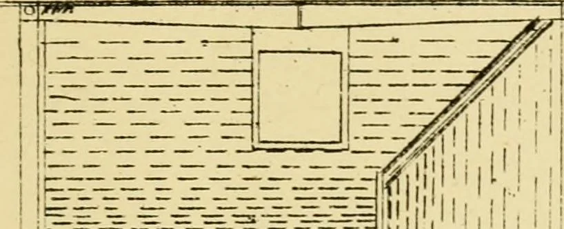 An illustration from Stable building and stable fitting : a handbook for the use of architects, builders, and horse owners, 1891, leaf 198