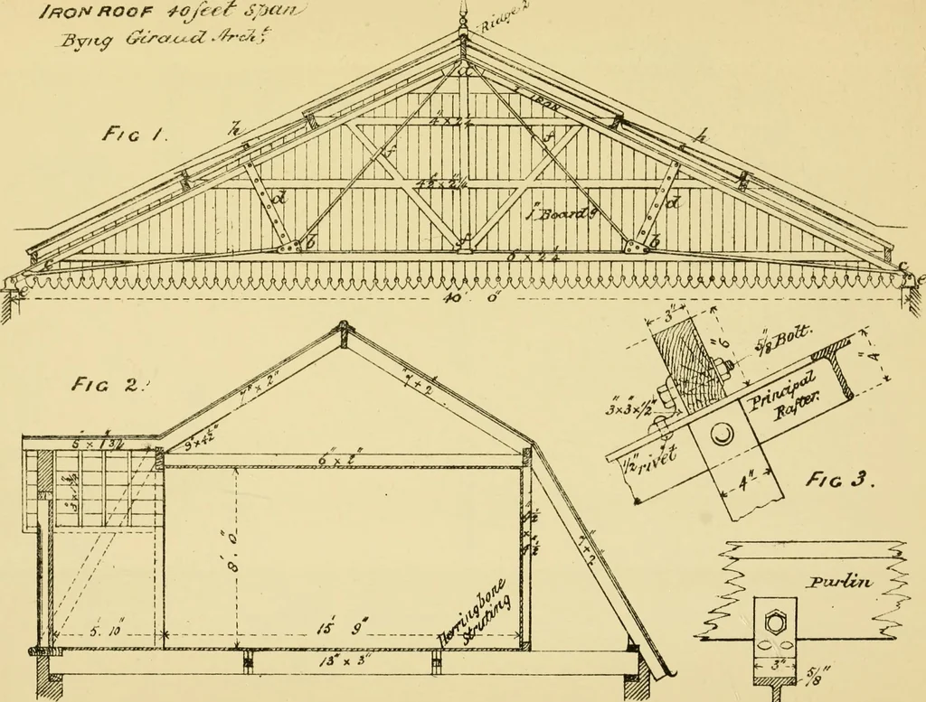 An illustration from Stable building and stable fitting : a handbook for the use of architects, builders, and horse owners, 1891, leaf 208